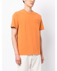 Мужская оранжевая футболка с круглым вырезом от Wood Wood
