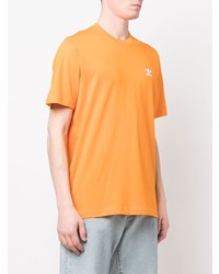 Мужская оранжевая футболка с круглым вырезом от adidas