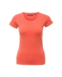 Женская оранжевая футболка с круглым вырезом от Emoi