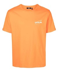 Мужская оранжевая футболка с круглым вырезом от FIVE CM