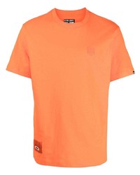 Мужская оранжевая футболка с круглым вырезом от Izzue