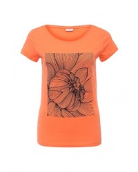 Женская оранжевая футболка с круглым вырезом от Jacqueline De Yong
