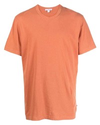 Мужская оранжевая футболка с круглым вырезом от James Perse
