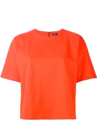 Женская оранжевая футболка с круглым вырезом от Jil Sander