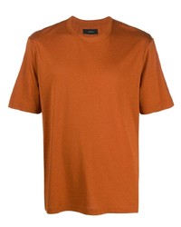 Мужская оранжевая футболка с круглым вырезом от Joseph