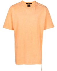 Мужская оранжевая футболка с круглым вырезом от Ksubi