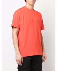 Мужская оранжевая футболка с круглым вырезом от A-Cold-Wall*