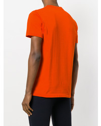 Мужская оранжевая футболка с круглым вырезом от Ron Dorff