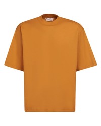 Мужская оранжевая футболка с круглым вырезом от Marni