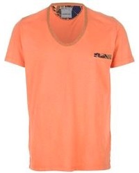 Мужская оранжевая футболка с круглым вырезом от Master Coat