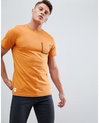 Мужская оранжевая футболка с круглым вырезом от NATIVE YOUTH