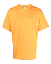 Мужская оранжевая футболка с круглым вырезом от Nike