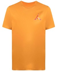 Мужская оранжевая футболка с круглым вырезом от Nike