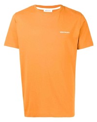 Мужская оранжевая футболка с круглым вырезом от Norse Projects
