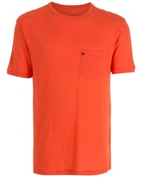 Мужская оранжевая футболка с круглым вырезом от OSKLEN