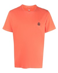 Мужская оранжевая футболка с круглым вырезом от Parajumpers