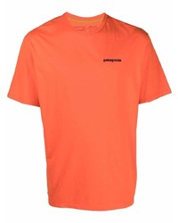 Мужская оранжевая футболка с круглым вырезом от Patagonia