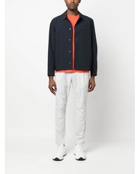 Мужская оранжевая футболка с круглым вырезом от Herno