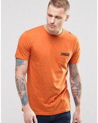 Мужская оранжевая футболка с круглым вырезом от Pretty Green