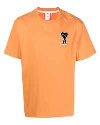 Мужская оранжевая футболка с круглым вырезом от Puma