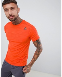 Мужская оранжевая футболка с круглым вырезом от Reebok