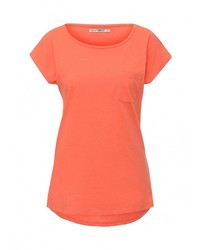 Женская оранжевая футболка с круглым вырезом от Sela