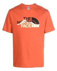 Мужская оранжевая футболка с круглым вырезом от The North Face