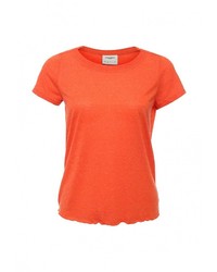 Женская оранжевая футболка с круглым вырезом от Vero Moda