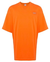 Мужская оранжевая футболка с круглым вырезом от Vetements