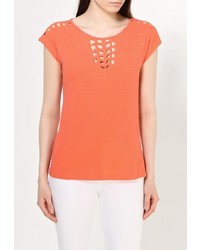 Женская оранжевая футболка с круглым вырезом от Vis-a-Vis