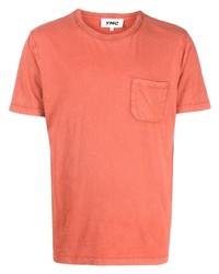 Мужская оранжевая футболка с круглым вырезом от YMC