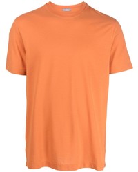 Мужская оранжевая футболка с круглым вырезом от Zanone