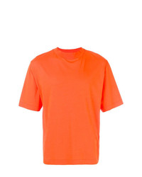 Мужская оранжевая футболка с круглым вырезом от Études