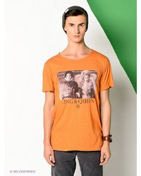 Мужская оранжевая футболка с принтом от Boom Bap Wear