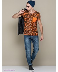 Мужская оранжевая футболка от BLEND