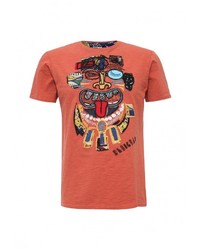 Мужская оранжевая футболка от Desigual
