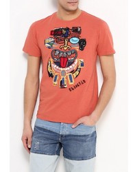 Мужская оранжевая футболка от Desigual