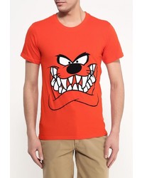 Мужская оранжевая футболка от Eleven Paris