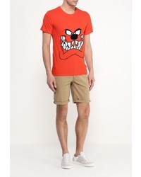 Мужская оранжевая футболка от Eleven Paris