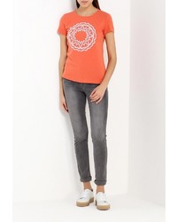 Женская оранжевая футболка от FiNN FLARE