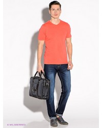 Мужская оранжевая футболка от Greg Horman