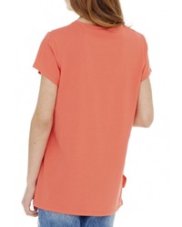 Женская оранжевая футболка от Grezzo