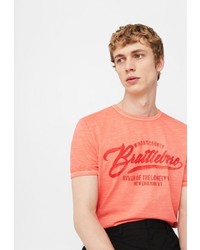 Мужская оранжевая футболка от Mango Man