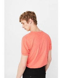 Мужская оранжевая футболка от Mango Man