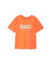 Женская оранжевая футболка от Mango
