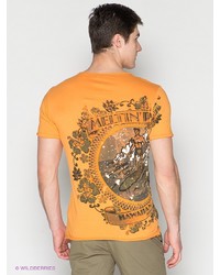 Мужская оранжевая футболка от Meltin Pot