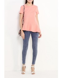 Женская оранжевая футболка от Modis