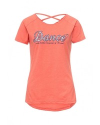 Женская оранжевая футболка от Modis