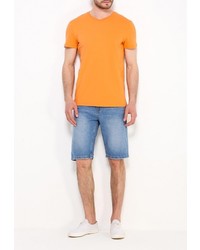 Мужская оранжевая футболка от Modis