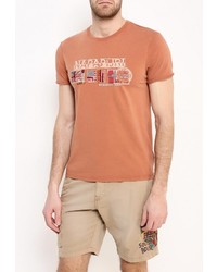 Мужская оранжевая футболка от Napapijri